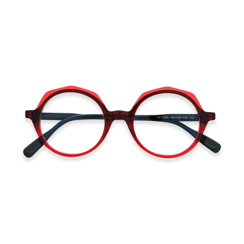 Alaya Red Round Eyeglasses | EYDOLOGY