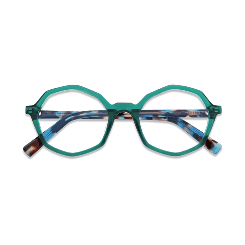 Aleah Agua Geometric Eyeglasses | EYDOLOGY