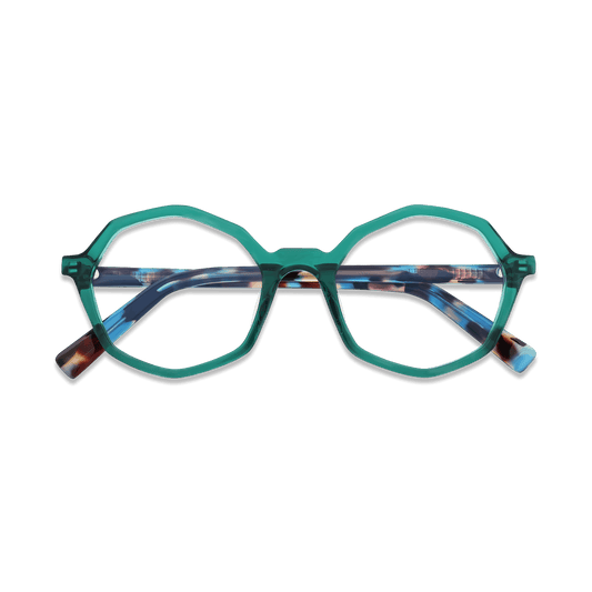 Aleah Agua Geometric Eyeglasses | EYDOLOGY