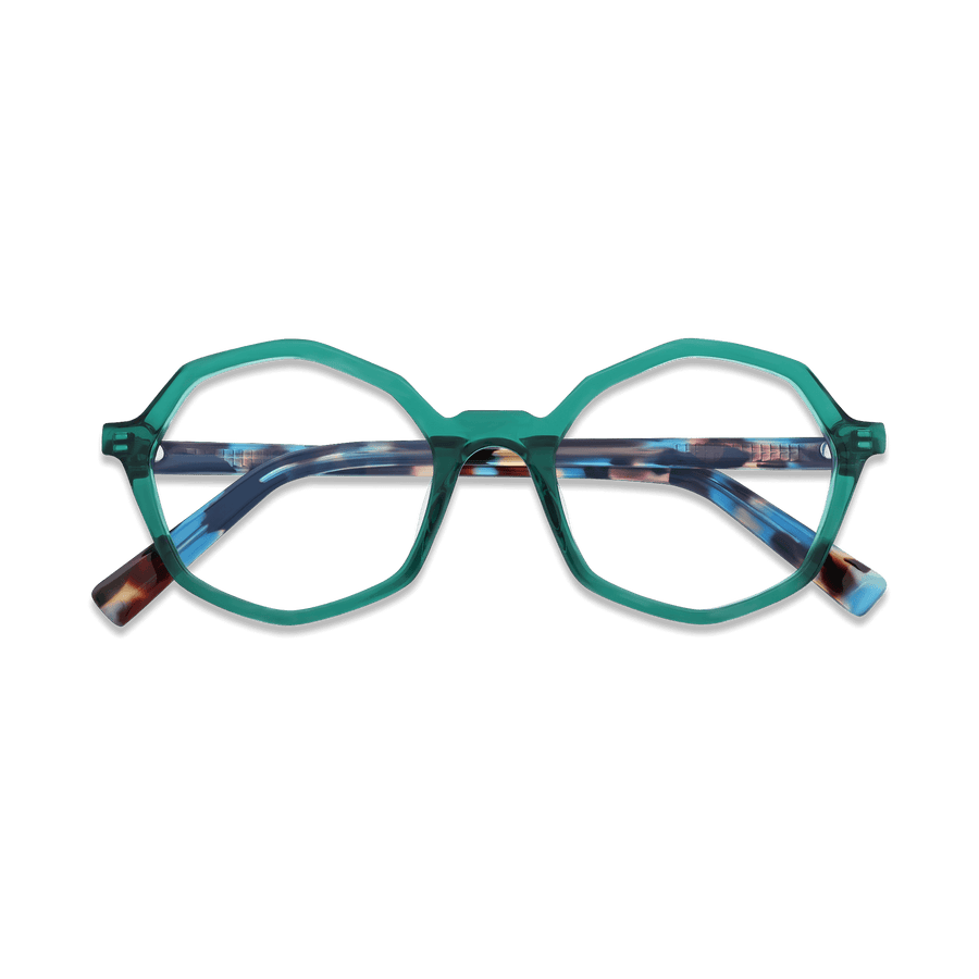 Aleah Agua Geometric Eyeglasses | EYDOLOGY