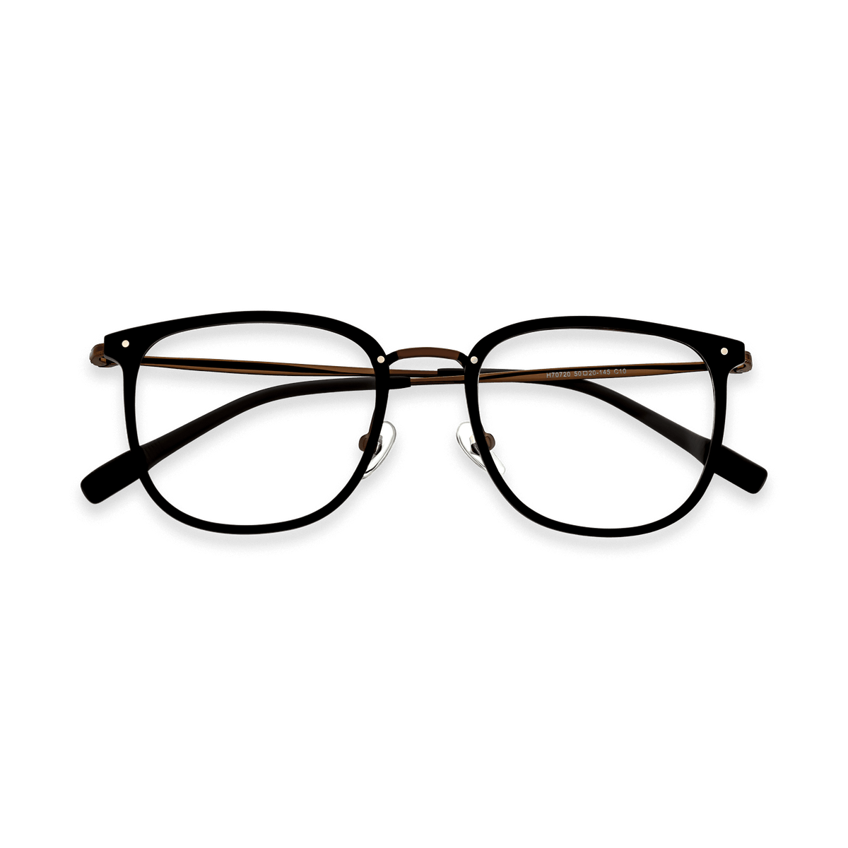 Alexa Dark Brown Brown Square Eyeglasses | EYDOLOGY