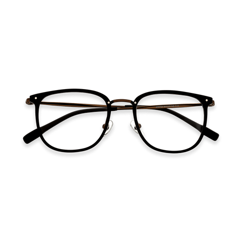 Alexa Dark Brown Brown Square Eyeglasses | EYDOLOGY