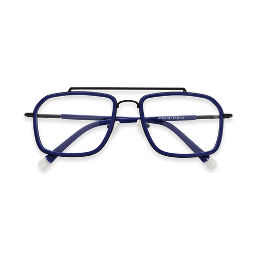 Amaia Blue Double Bridge Eyeglasses | EYDOLOGY