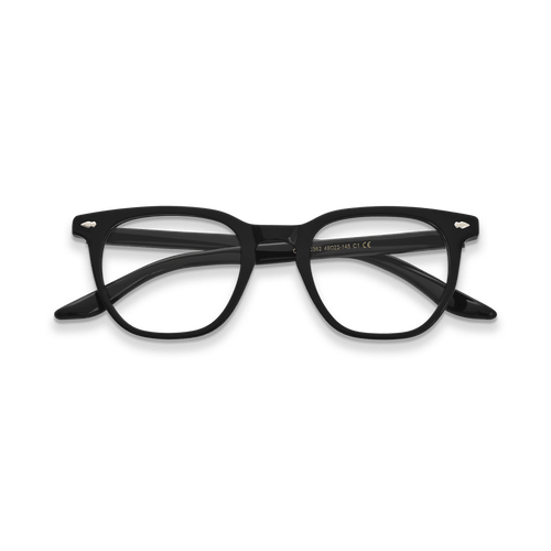 Artemis Black Square Eyeglasses | EYDOLOGY