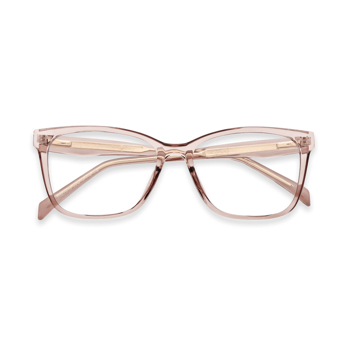 Ashlynn Crystal Pink Cat Eye Eyeglasses | EYDOLOGY