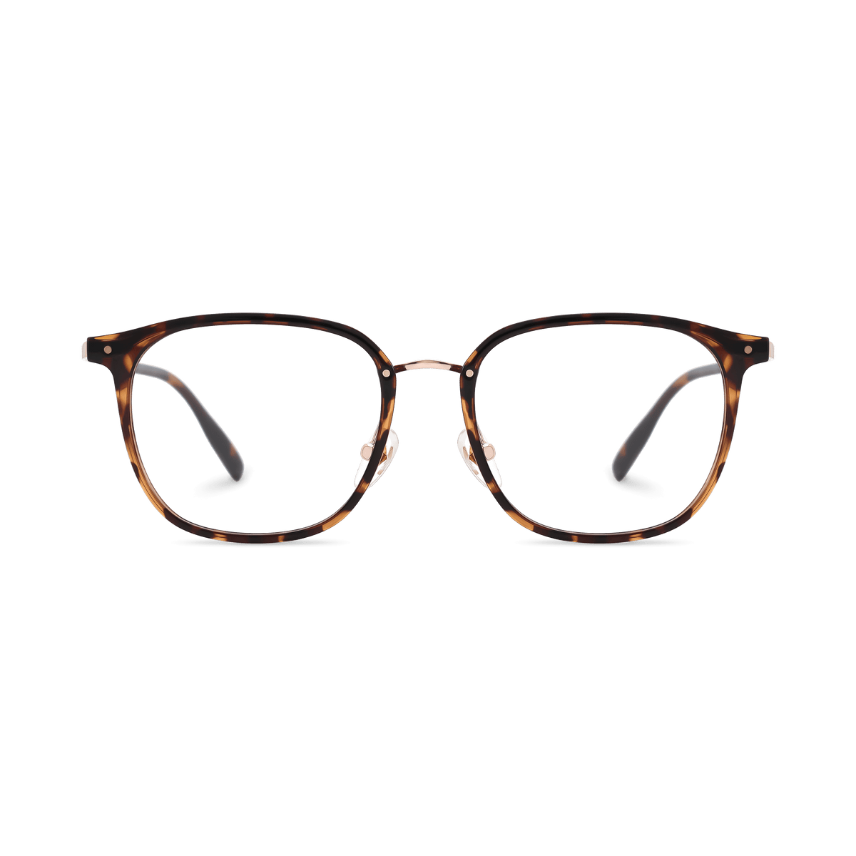 Aubrie Demi Rose Gold Square Eyeglasses | EYDOLOGY