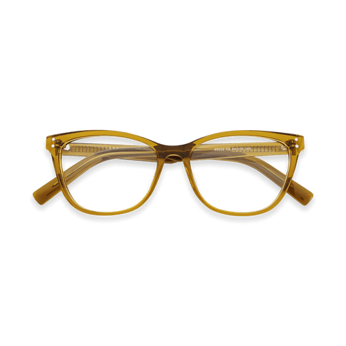 Ayleen Crystal Kelp Rectangle Eyeglasses | EYDOLOGY