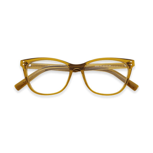 Ayleen Crystal Kelp Rectangle Eyeglasses | EYDOLOGY