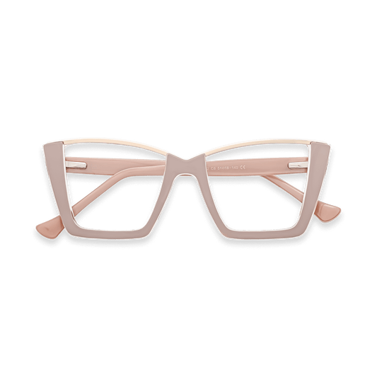 Ayra Dusty Pink Square Eyeglasses | EYDOLOGY