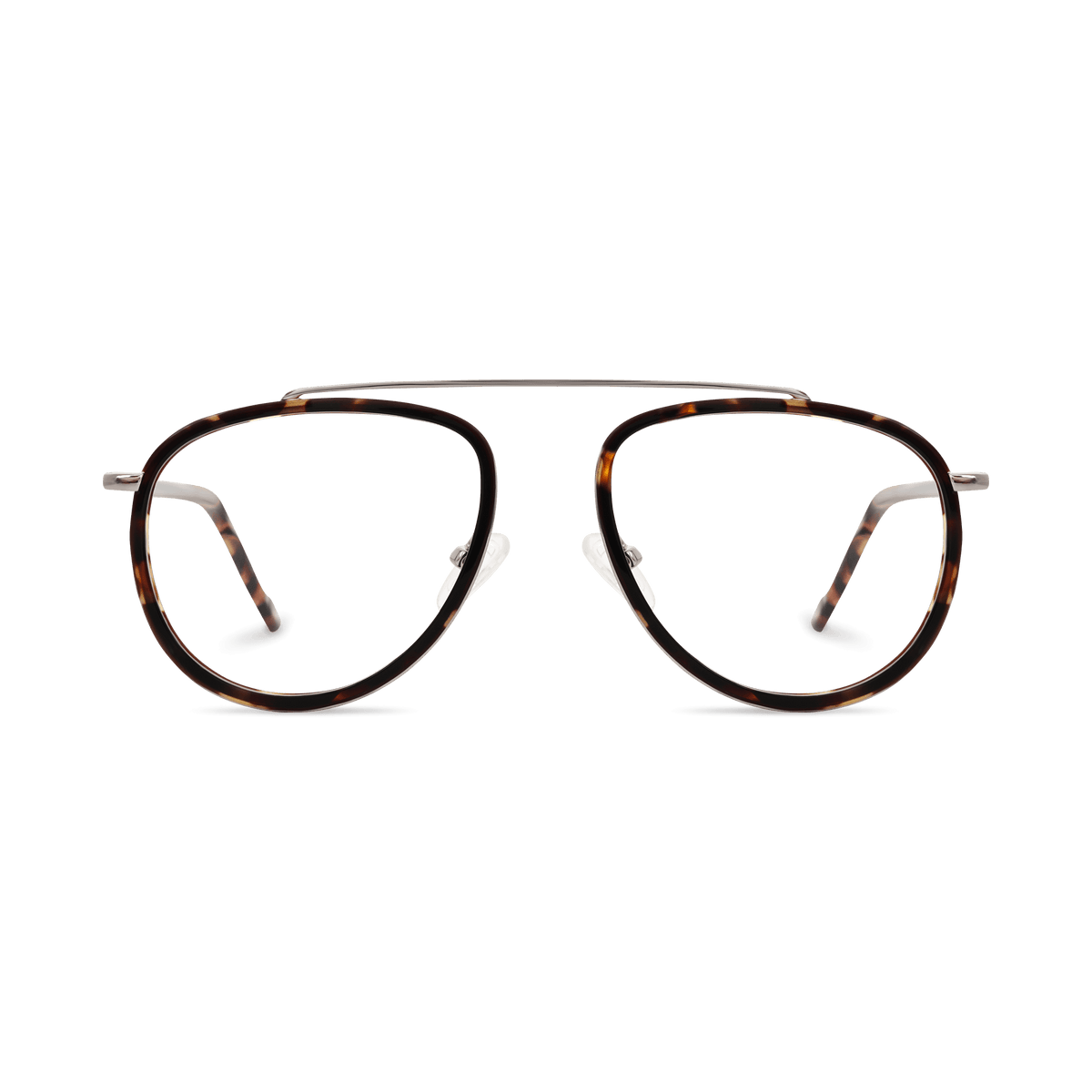 Azariah Dark Tortoise Aviator Eyeglasses | EYDOLOGY