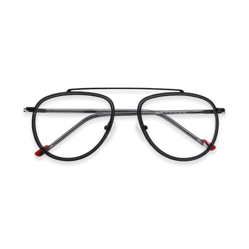 Azariah Grey Aviator Eyeglasses | EYDOLOGY