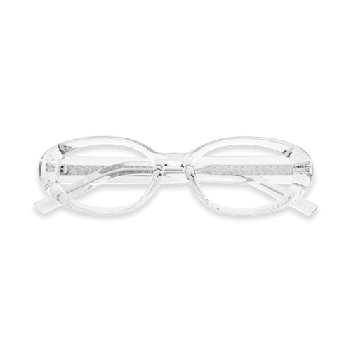 Bailey Fashionable Clear Oval Eyeglasses | EYDOLOGY