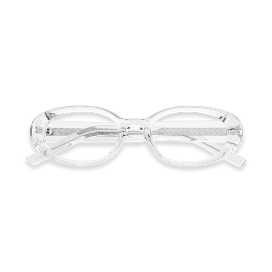 Bailey Fashionable Clear Oval Eyeglasses | EYDOLOGY