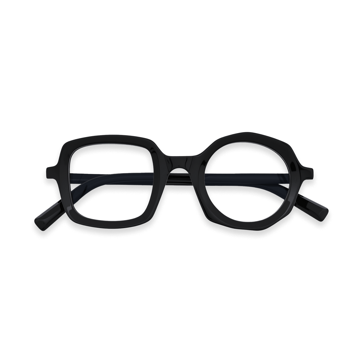 Bellamy Black Custom Eyeglasses | EYDOLOGY