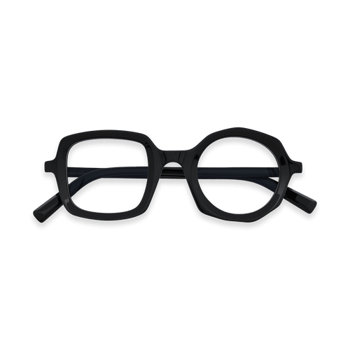 Bellamy Black Custom Eyeglasses | EYDOLOGY