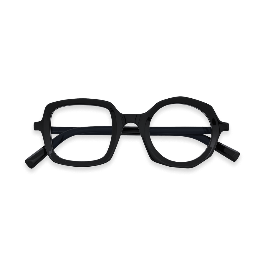 Bellamy Black Custom Eyeglasses | EYDOLOGY