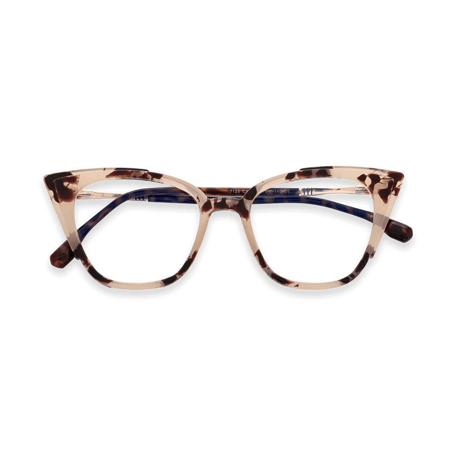 Cream Tortoise Cat Eye Eyeglasses | EYDOLOGY