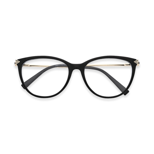 Braylee Black Cat Eye Optical Eyewear | EYDOLOGY