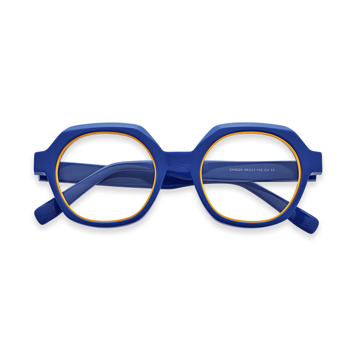 Brianna Blue Oval Eyeglasses | EYDOLOGY