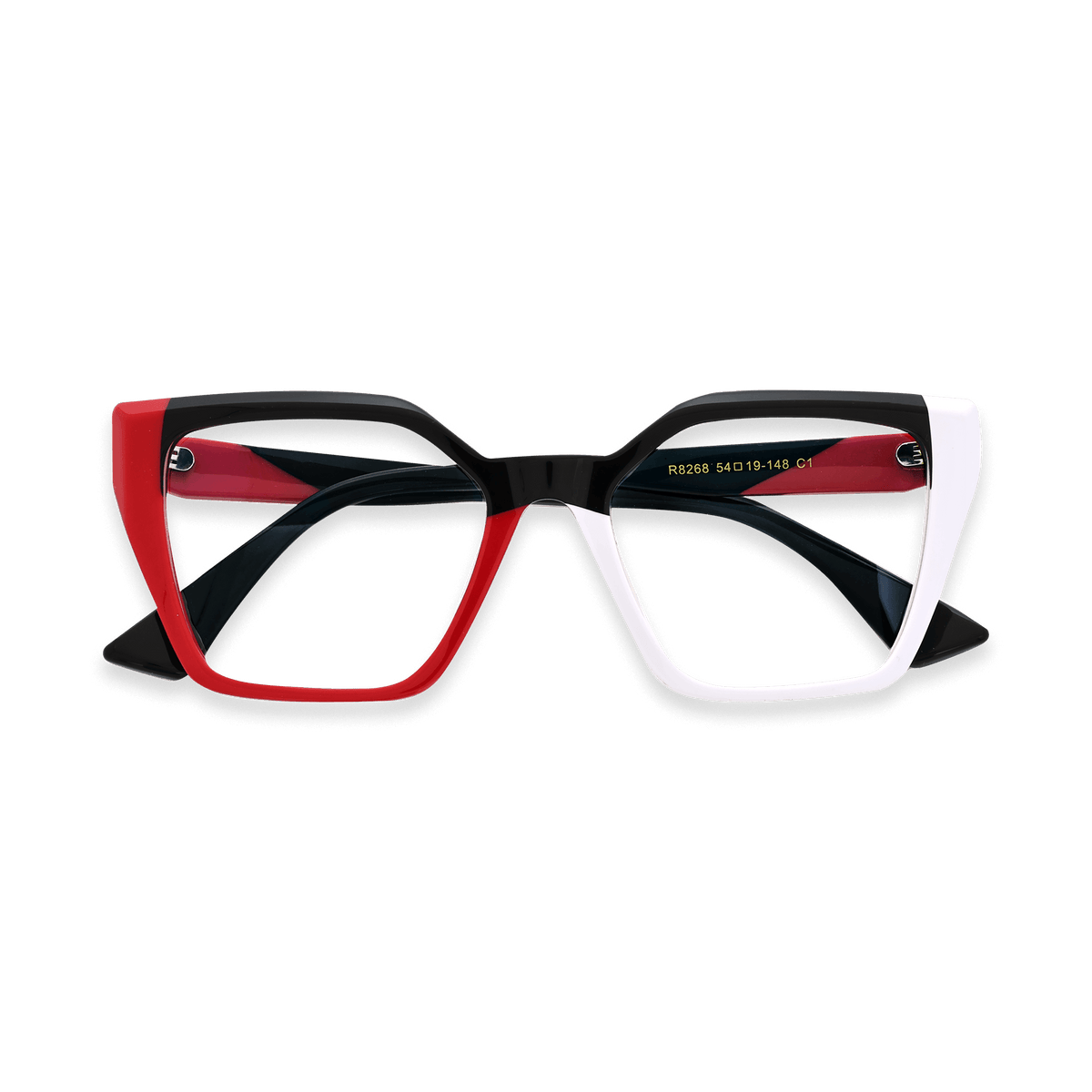 Coen Black Geometric Eyeglasses | EYDOLOGY