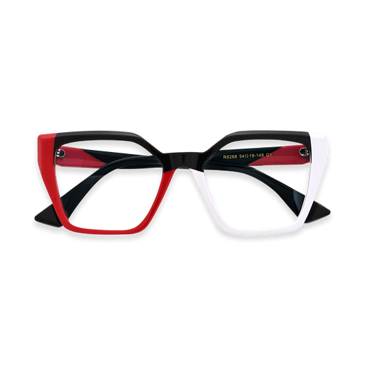 Coen Black Geometric Eyeglasses | EYDOLOGY