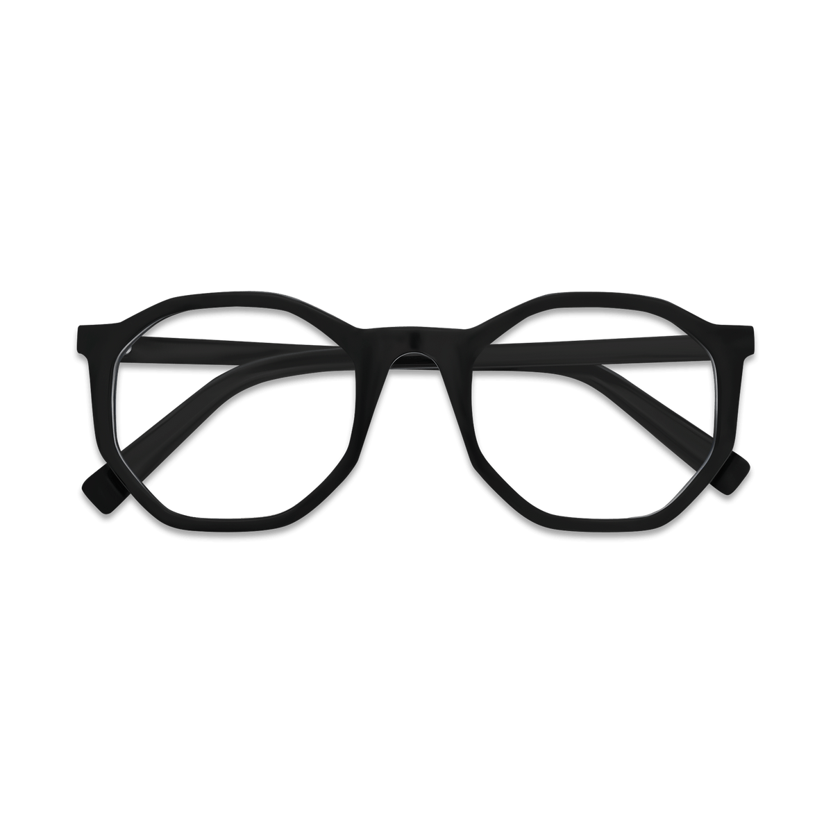 Colette Black Geometric Eyeglasses | EYDOLOGY
