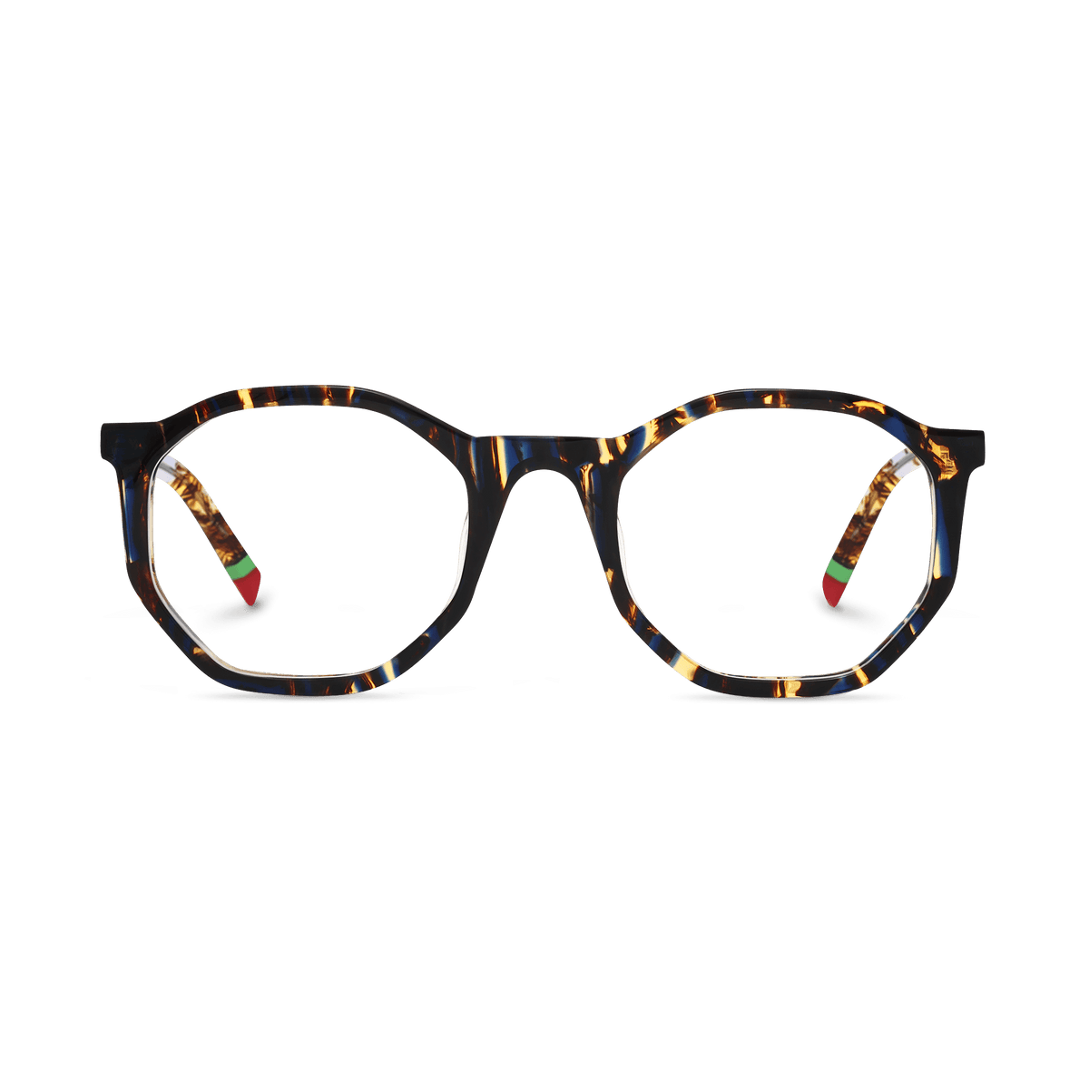 Colette Blue Tortoise Geometric Eyeglasses | EYDOLOGY