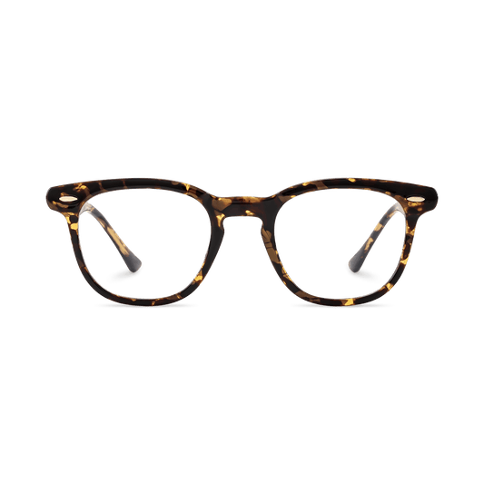 Cruz Amber Tortoise Square Eyeglasses | EYDOLOGY