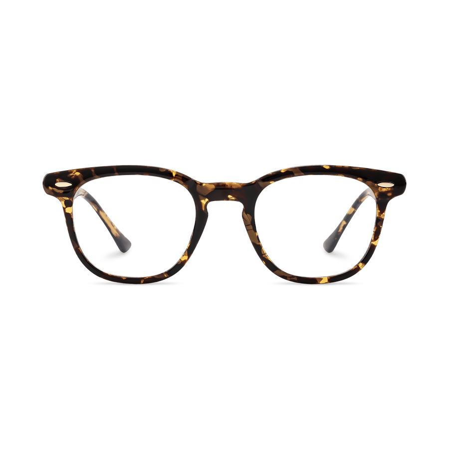 Cruz Amber Tortoise Square Eyeglasses | EYDOLOGY