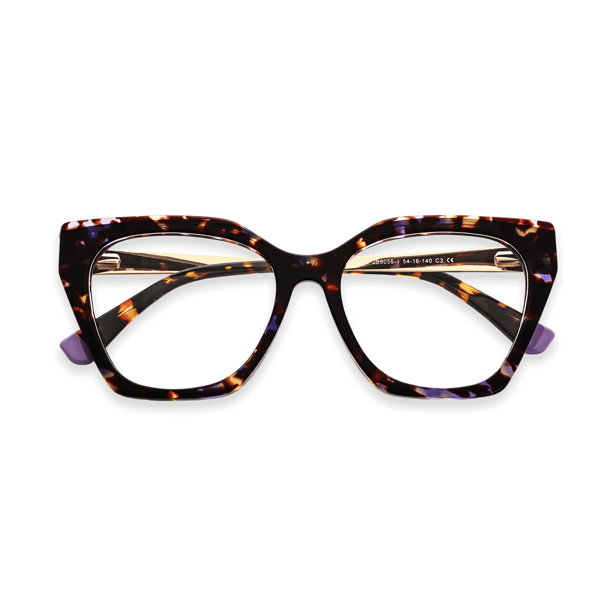 Dane Purple Tortoise Cat Eye Eyeglasses | EYDOLOGY