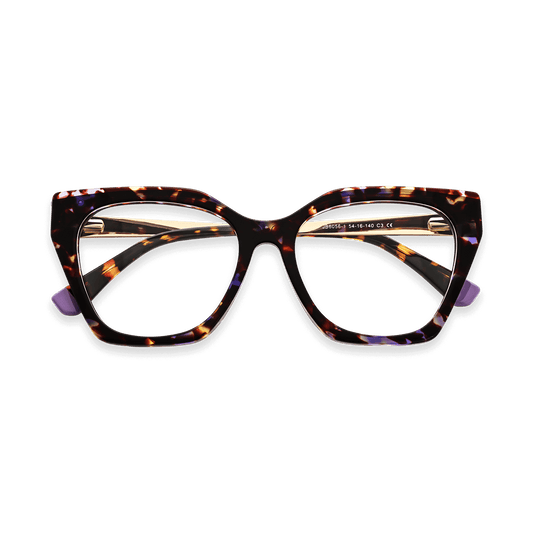Dane Purple Tortoise Cat Eye Eyeglasses | EYDOLOGY