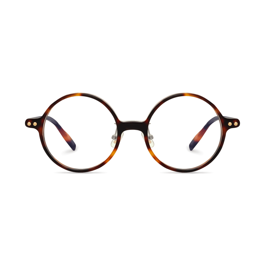 Delilah Amber Tortoise Round Eyeglasses | EYDOLOGY