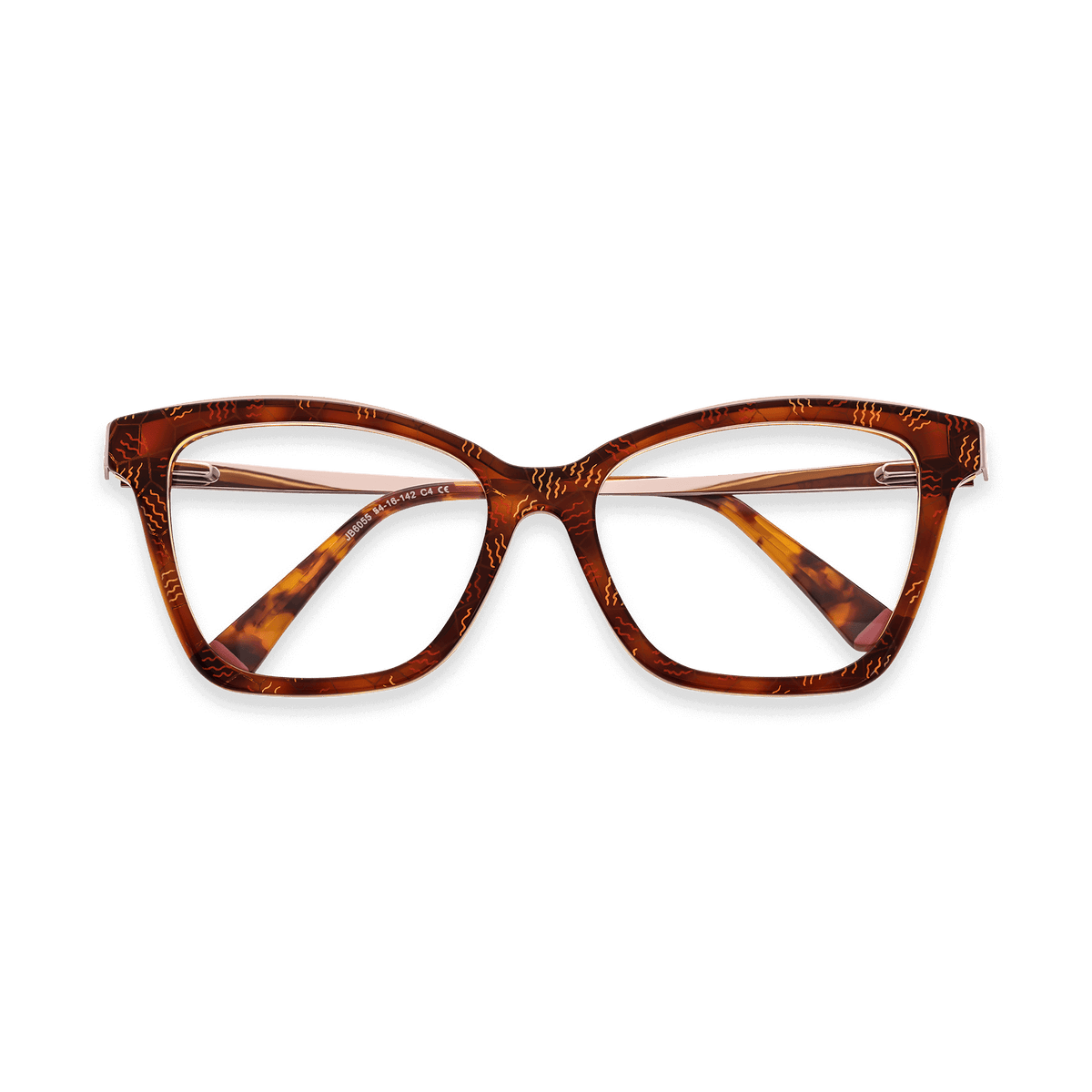 Elina Brown Waves Cat Eye Eyeglasses | EYDOLOGY