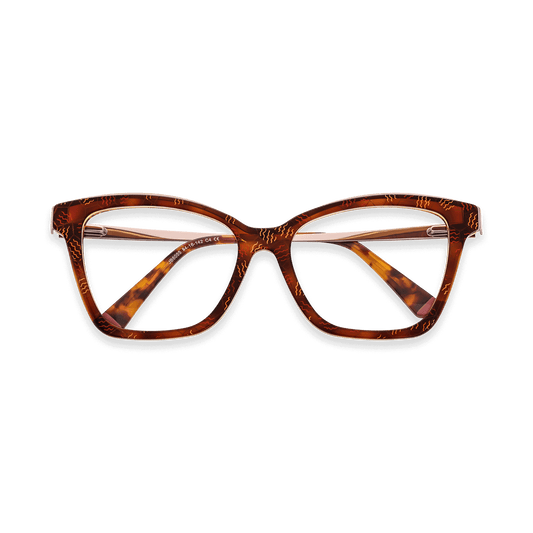 Elina Brown Waves Cat Eye Eyeglasses | EYDOLOGY