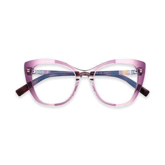 Elizer Purple Cat Eye Eyeglasses | EYDOLOGY