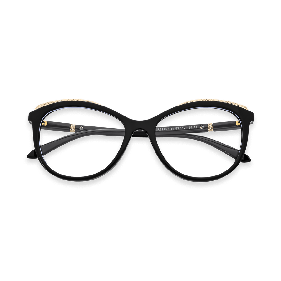 Everly Black Cat Eye Eyeglasses | EYDOLOGY