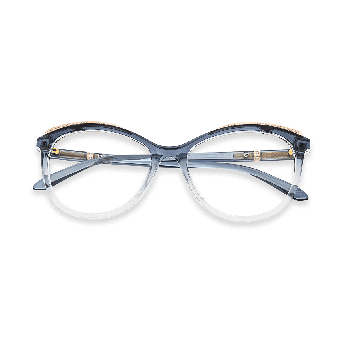 Everly Gradient Blue Cat Eye Eyeglasses | EYDOLOGY