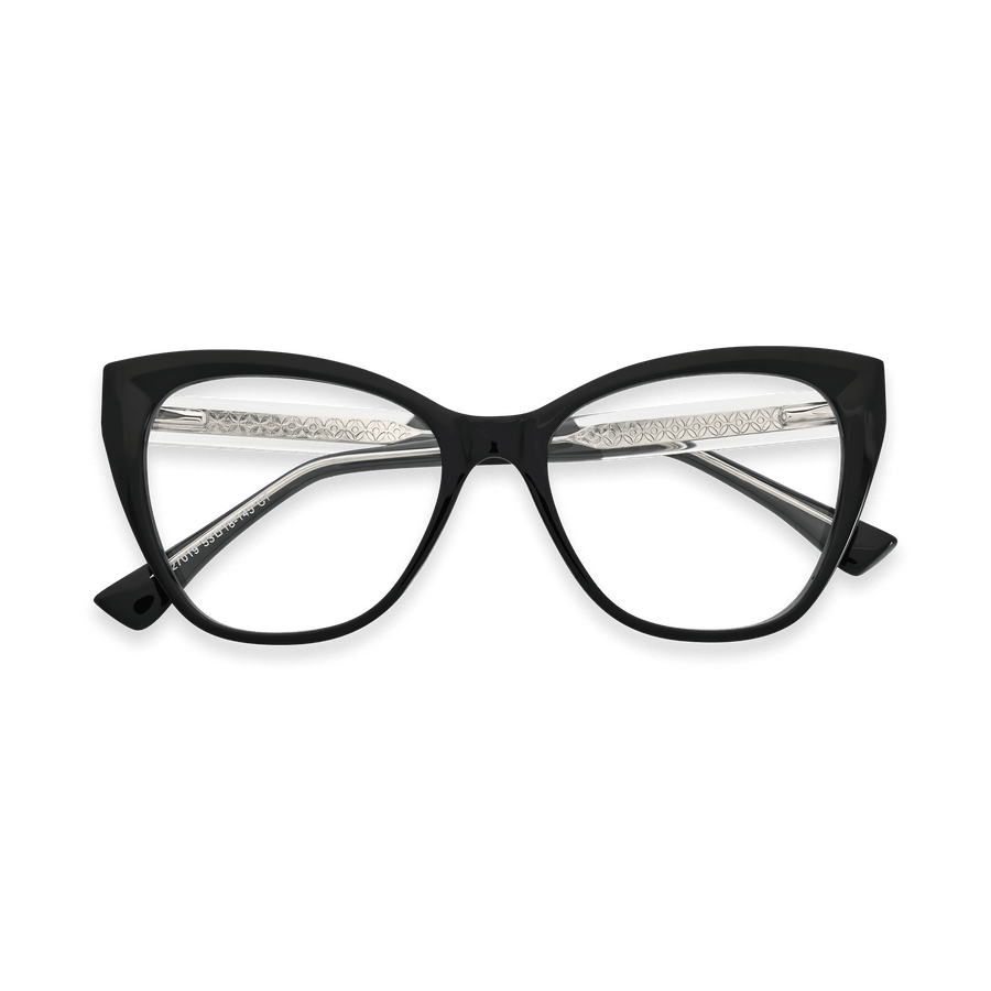 Fatima Black Cat Eye Eyeglasses | EYDOLOGY