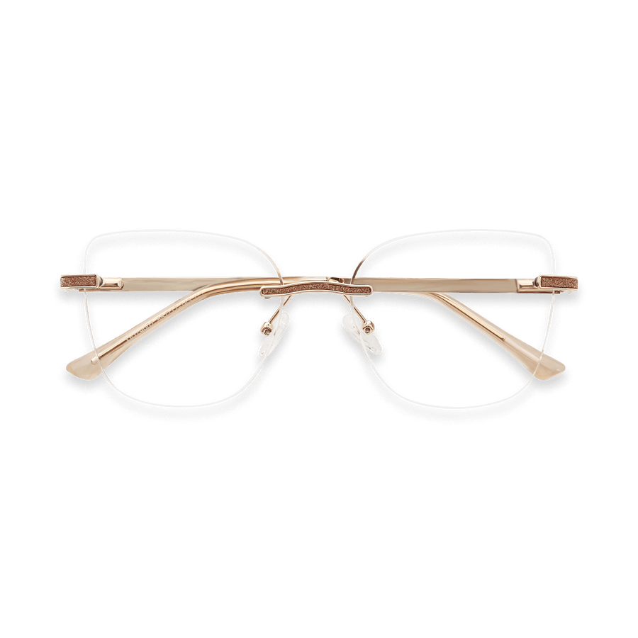 Finley Gold Tortoise Square Eyeglasses | EYDOLOGY