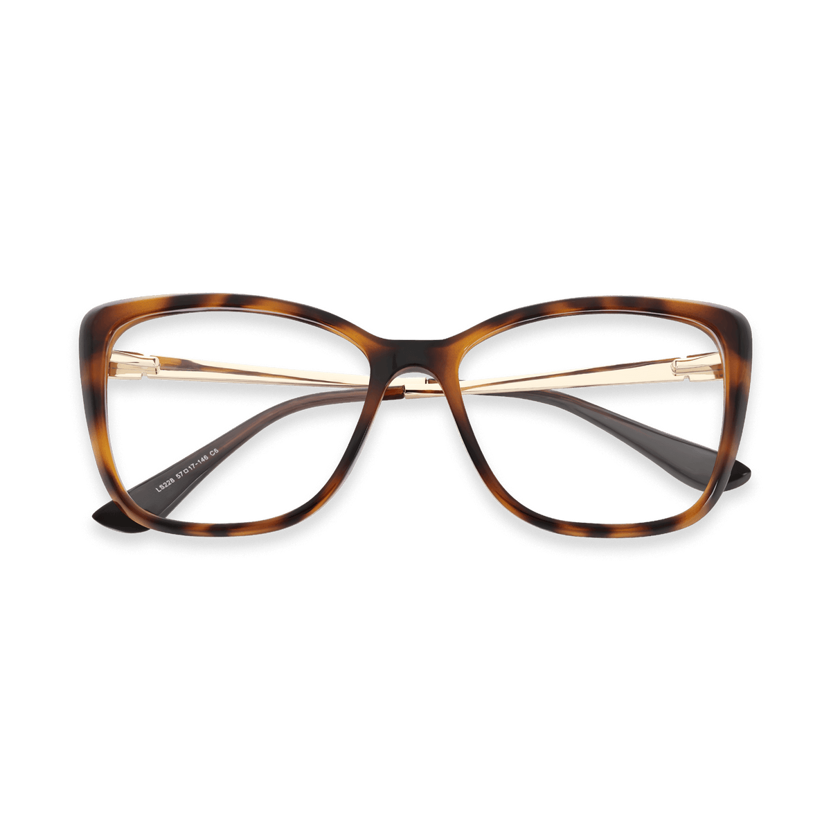 Freyja Tortoise Square Cat Eye Glasses | EYDOLOGY