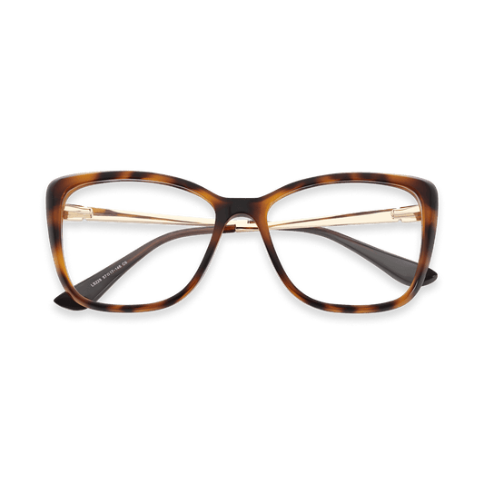 Freyja Tortoise Square Cat Eye Glasses | EYDOLOGY