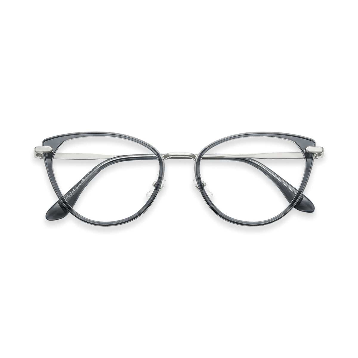 Irene Celadon Green Silver Cat Eye Eyeglasses | EYDOLOGY