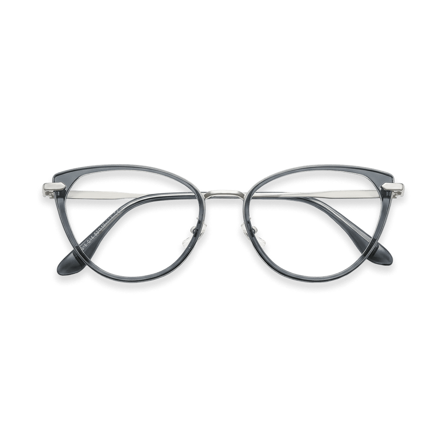 Irene Celadon Green Silver Cat Eye Eyeglasses | EYDOLOGY