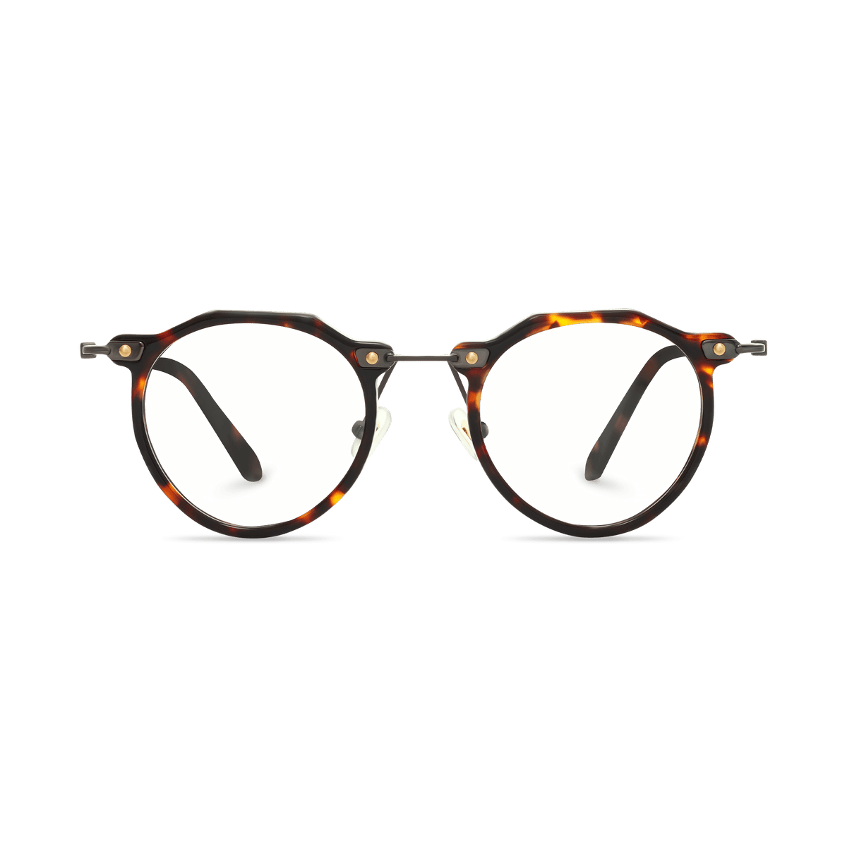 Jadiel Dark Tortoise Round Eyeglasses | EYDOLOGY