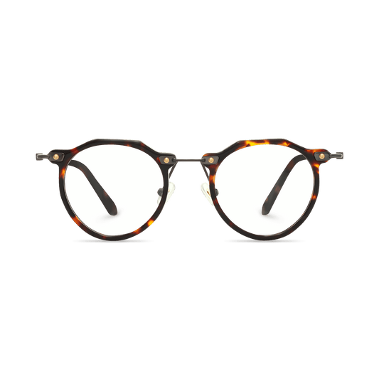 Jadiel Dark Tortoise Round Eyeglasses | EYDOLOGY