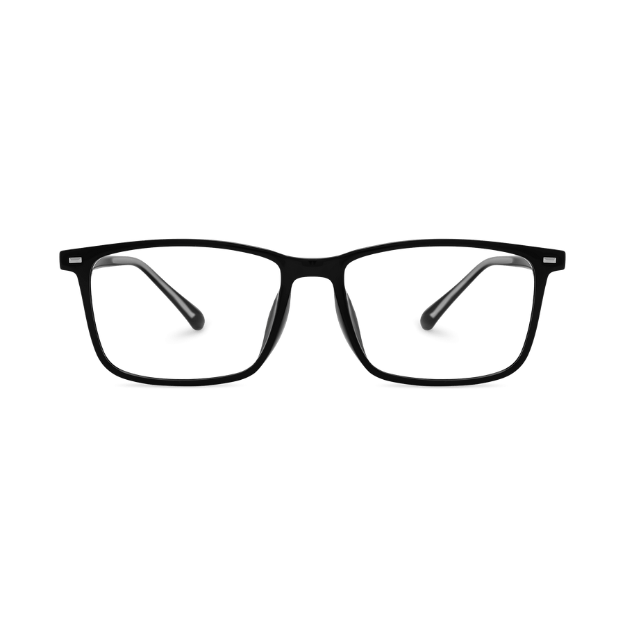 Javier Black Rectangle Eyeglasses | EYDOLOGY