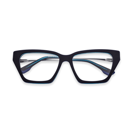 Jaycee Navy Blue Cat Eye Eyeglasses | EYDOLOGY