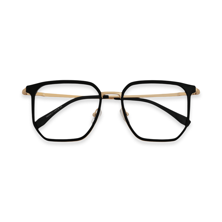 Jose Black Gold Square Eyeglasses | EYDOLOGY