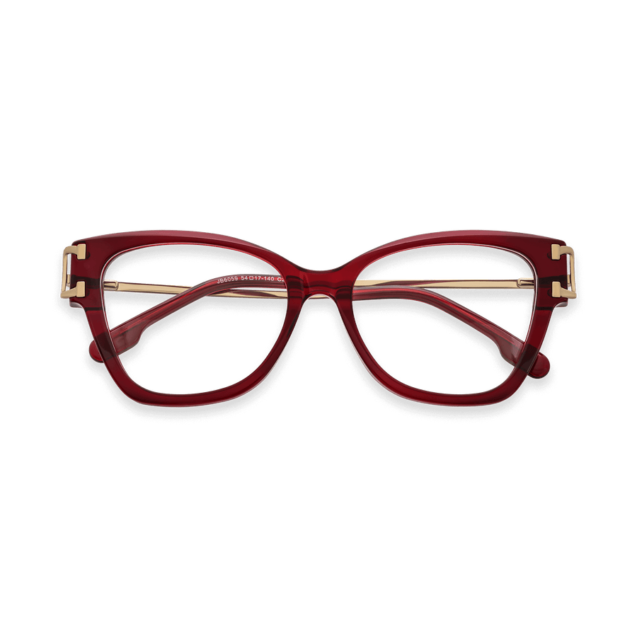 Kaiya Red Cat Eye Eyeglasses | EYDOLOGY