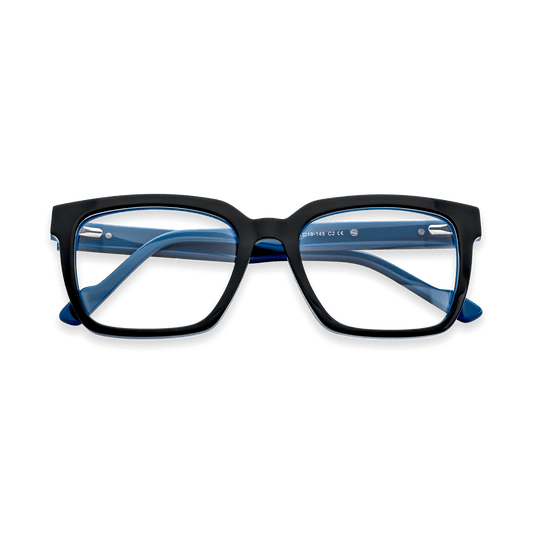 Kamden Blue Square Eyeglasses | EYDOLOGY